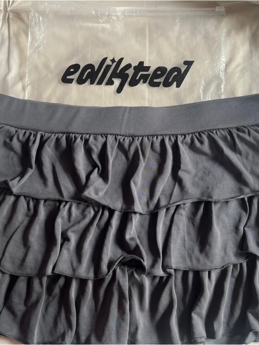 Edikted Aimee Ruffle Mini Skirt NWT